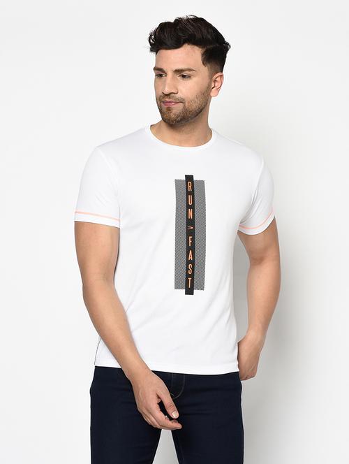 white printed t-shirt - 17752063 - Standard Image - 1