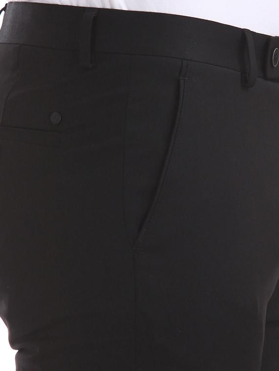 black solid flat front formal trouser - 17752229 - Zoom Image - 5