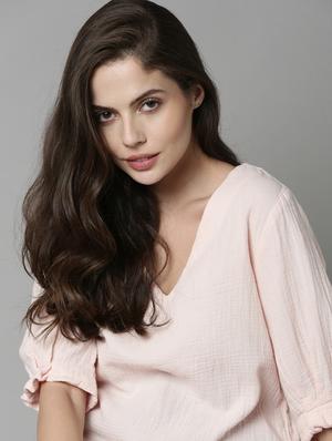 pink cotton a line top - 17752461 - Standard Image - 5