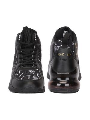 black synthetic sport shoes - 17752478 - Standard Image - 4