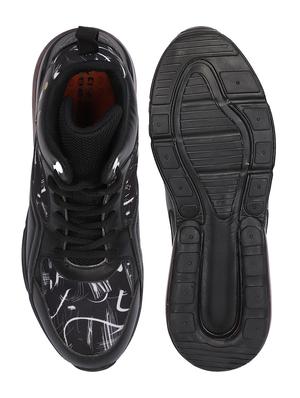 black synthetic sport shoes - 17752478 - Standard Image - 5