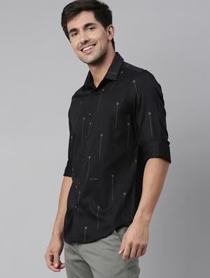 black printed casual shirt - 17752635 - Standard Image - 2