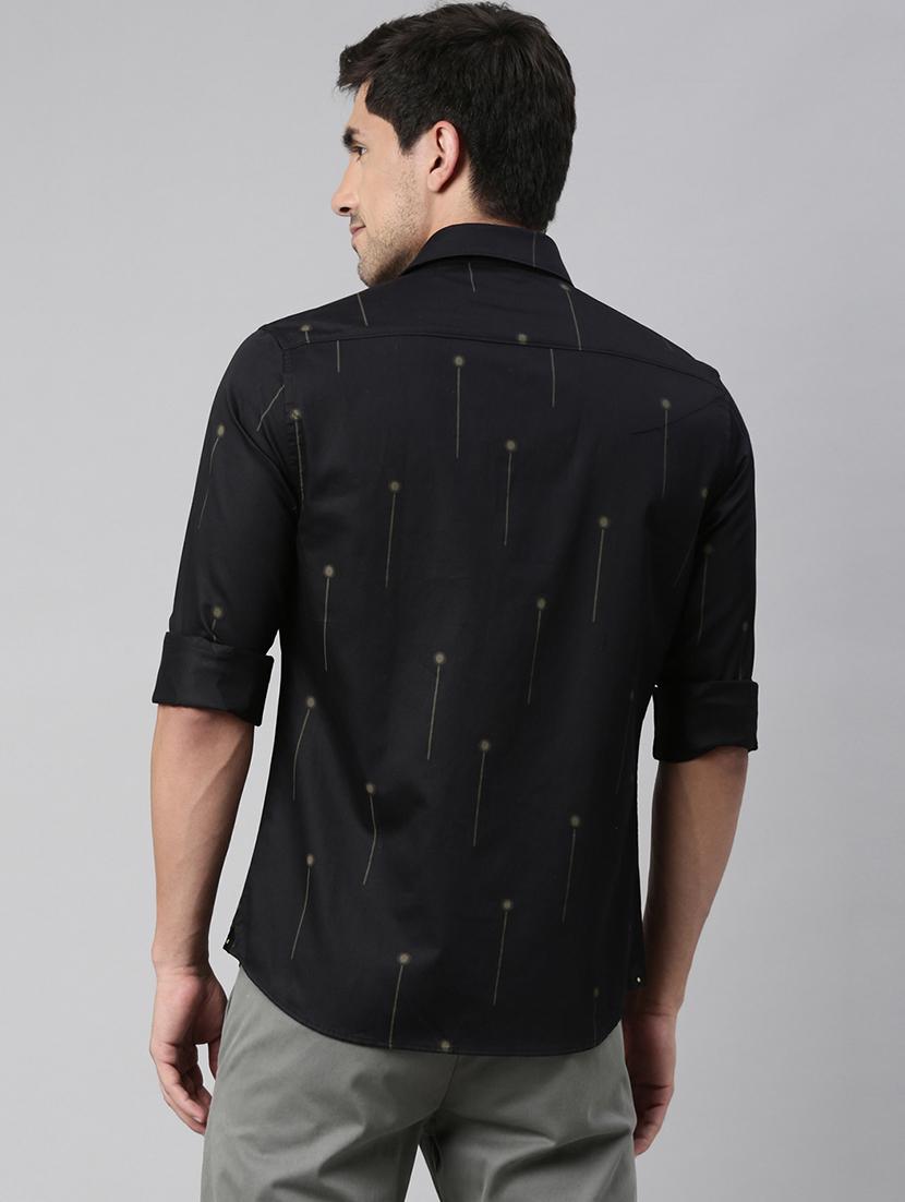 black printed casual shirt - 17752635 - Zoom Image - 3