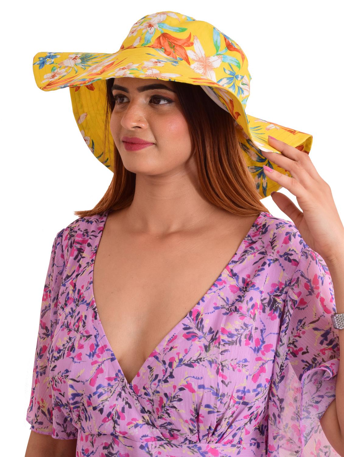yellow linen hat - 17753010 - Zoom Image - 1