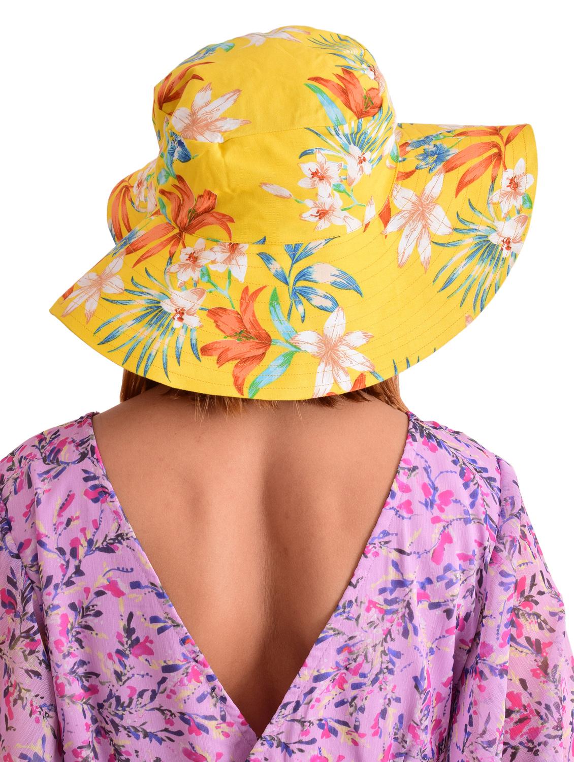 yellow linen hat - 17753010 - Zoom Image - 3