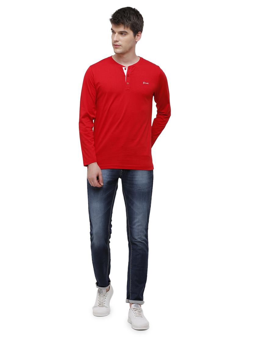 red solid t-shirt - 17753093 - Zoom Image - 4