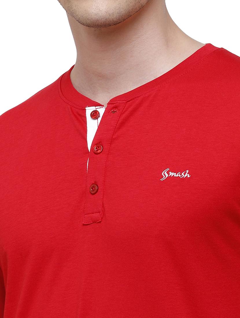 red solid t-shirt - 17753093 - Zoom Image - 5