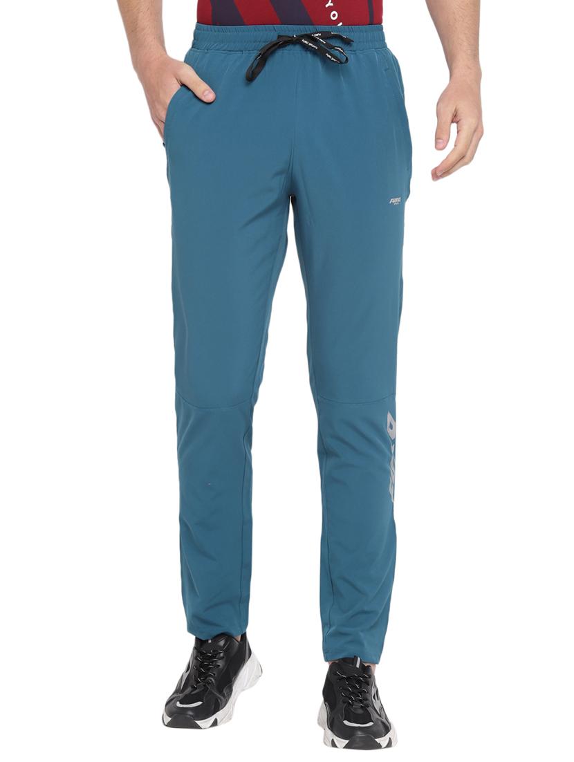 blue solid ankle length track pant - 17753333 - Zoom Image - 1