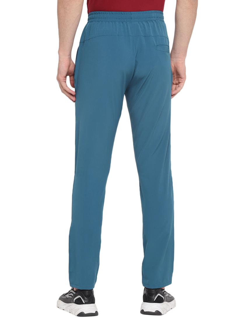 blue solid ankle length track pant - 17753333 - Zoom Image - 3