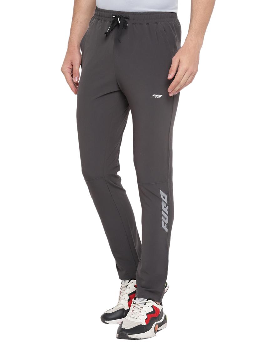 black solid ankle length track pant - 17753334 - Zoom Image - 2