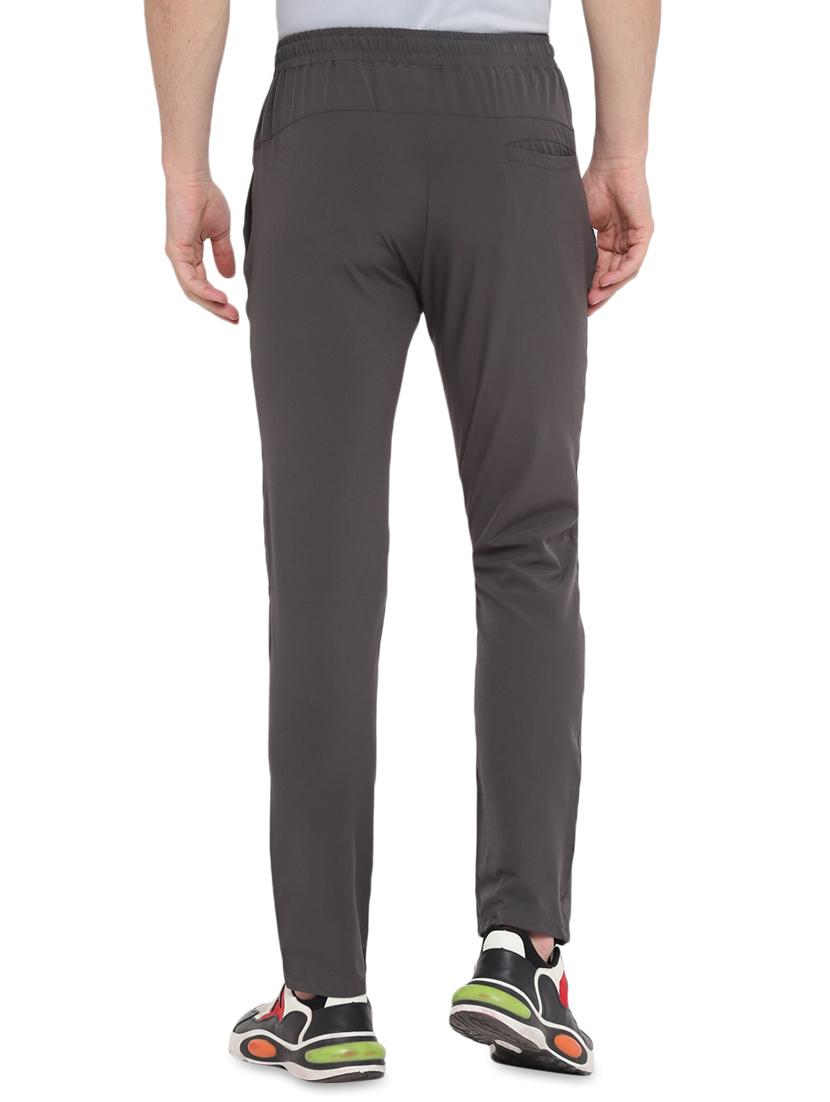 black solid ankle length track pant - 17753334 - Zoom Image - 3