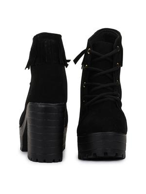 black suede ankle boots - 17754119 - Standard Image - 3