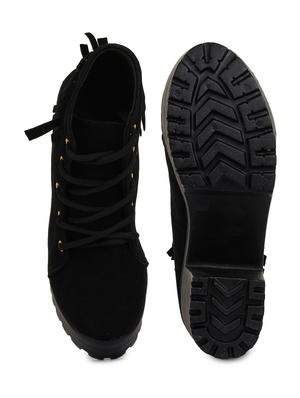 black suede ankle boots - 17754119 - Standard Image - 4