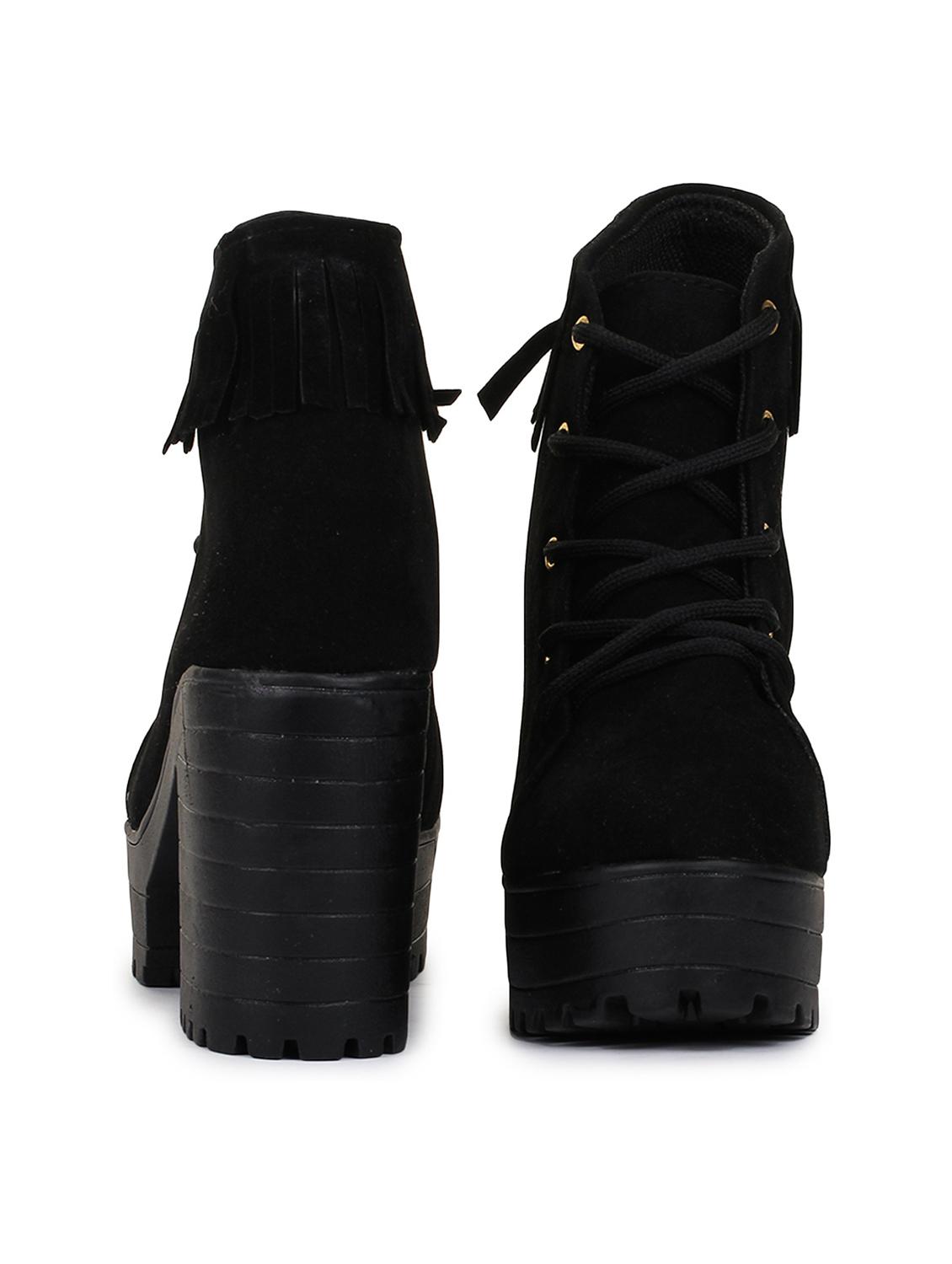 black suede ankle boots - 17754119 - Zoom Image - 3
