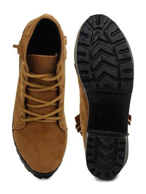 tan suede ankle boots - 17754120 - Standard Image - 4