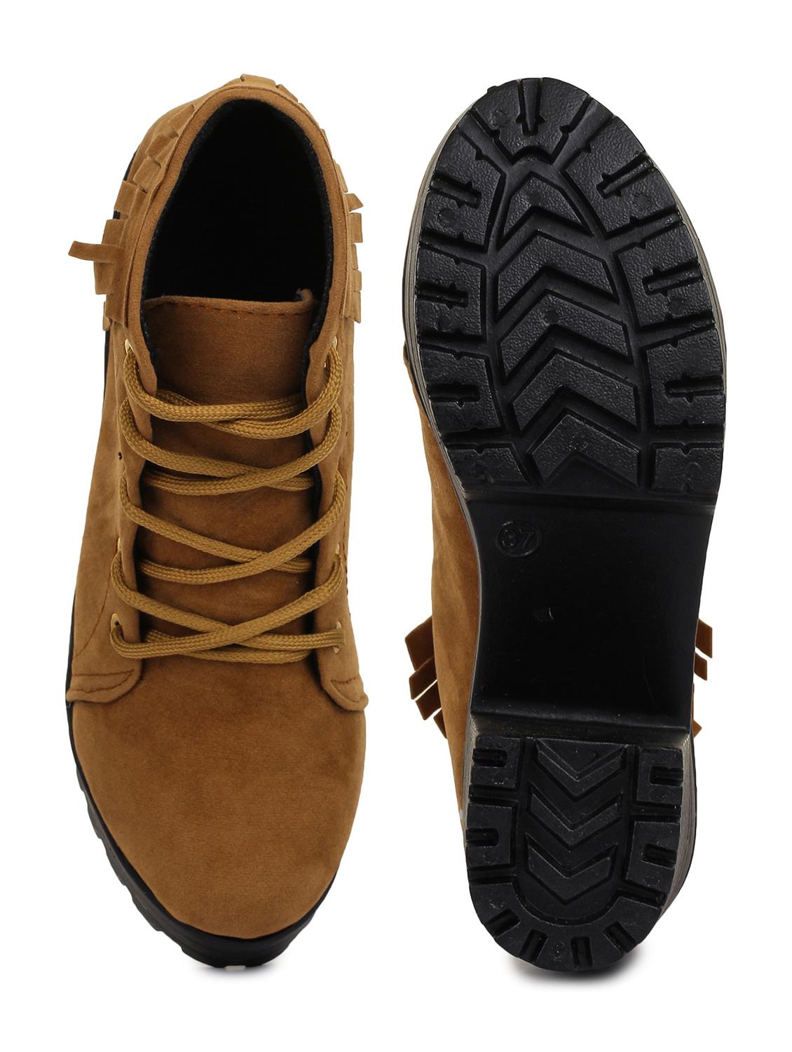 tan suede ankle boots - 17754120 - Zoom Image - 4