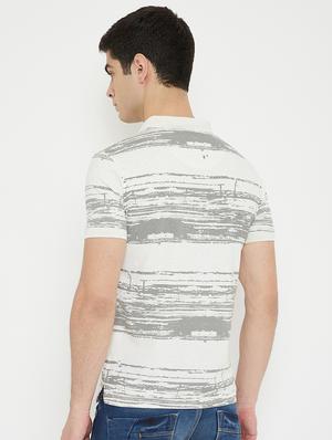 white striped polo t-shirt - 17754267 - Standard Image - 3