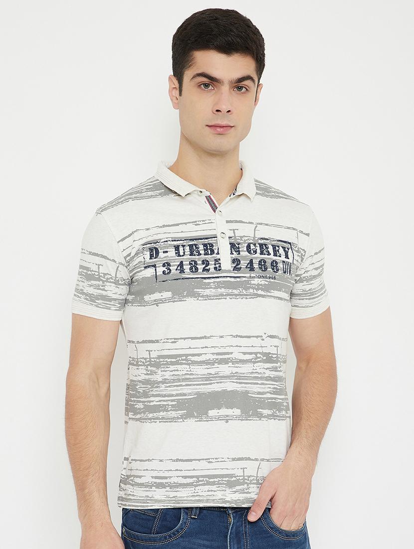 white striped polo t-shirt - 17754267 - Zoom Image - 1