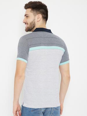 white striped polo t-shirt - 17754306 - Standard Image - 3