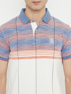white striped polo t-shirt - 17754308 - Standard Image - 4