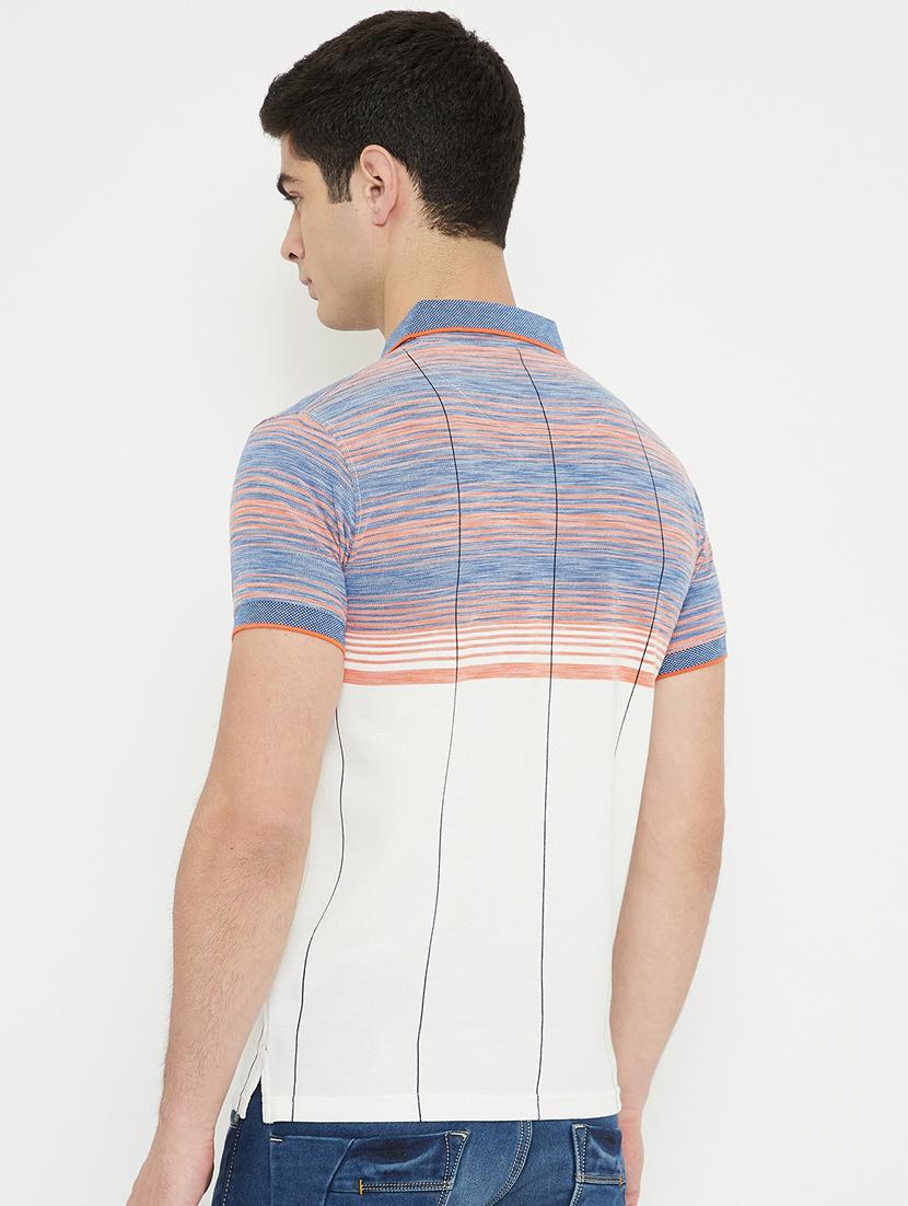 white striped polo t-shirt - 17754308 - Zoom Image - 3