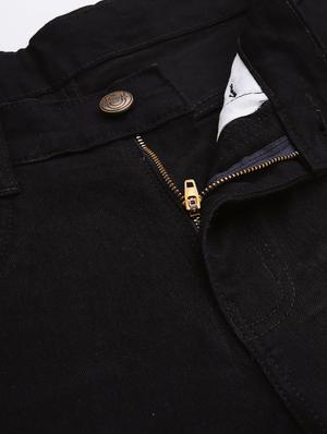 black distressed short - 17754459 - Standard Image - 5