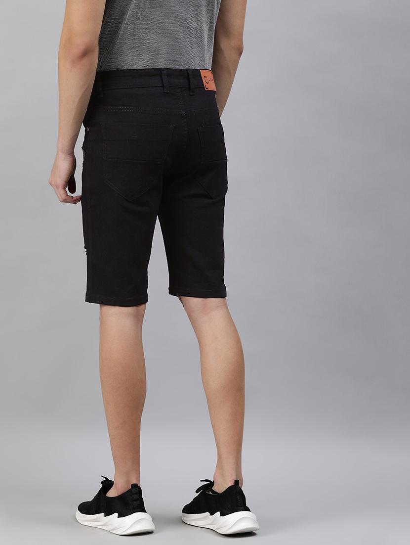 black distressed short - 17754459 - Zoom Image - 3