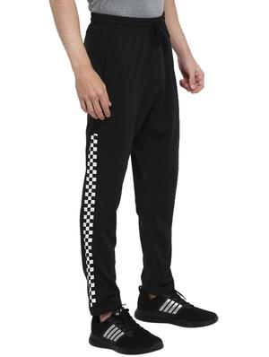 black solid full length track pant - 17754565 - Standard Image - 2