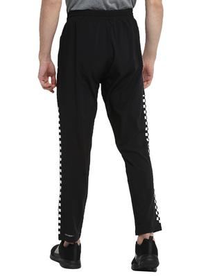 black solid full length track pant - 17754565 - Standard Image - 3