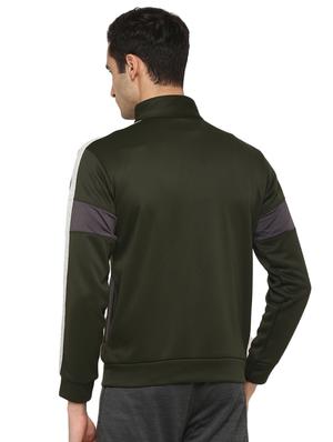 green cut & sew casual jacket - 17754609 - Standard Image - 3