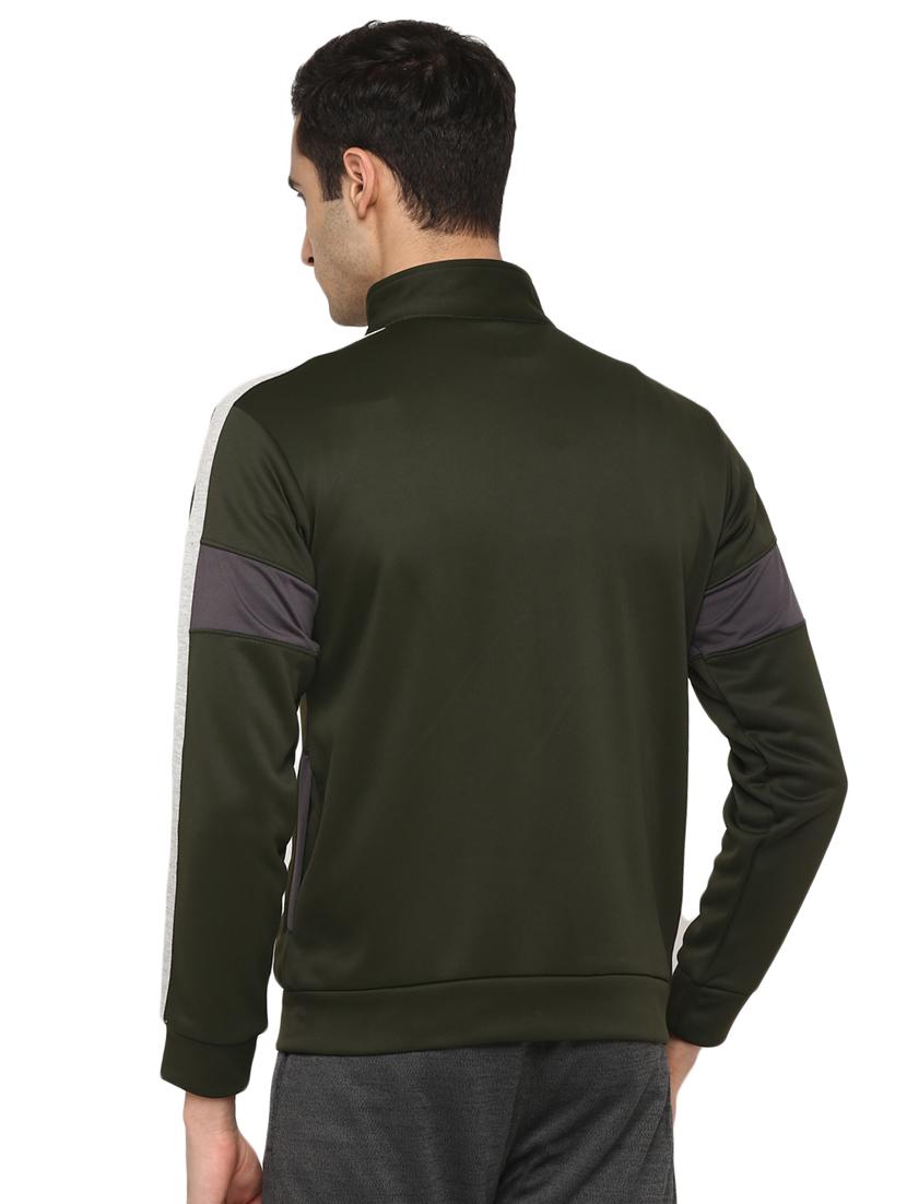 green cut & sew casual jacket - 17754609 - Zoom Image - 3