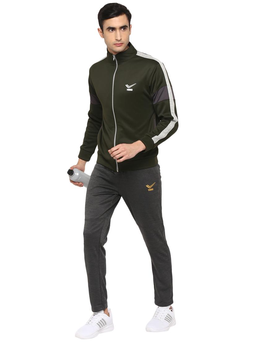 green cut & sew casual jacket - 17754609 - Zoom Image - 4