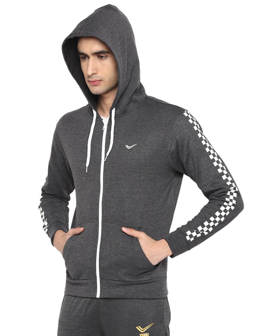 grey taped casual jacket - 17754613 - Zoom Image - 2