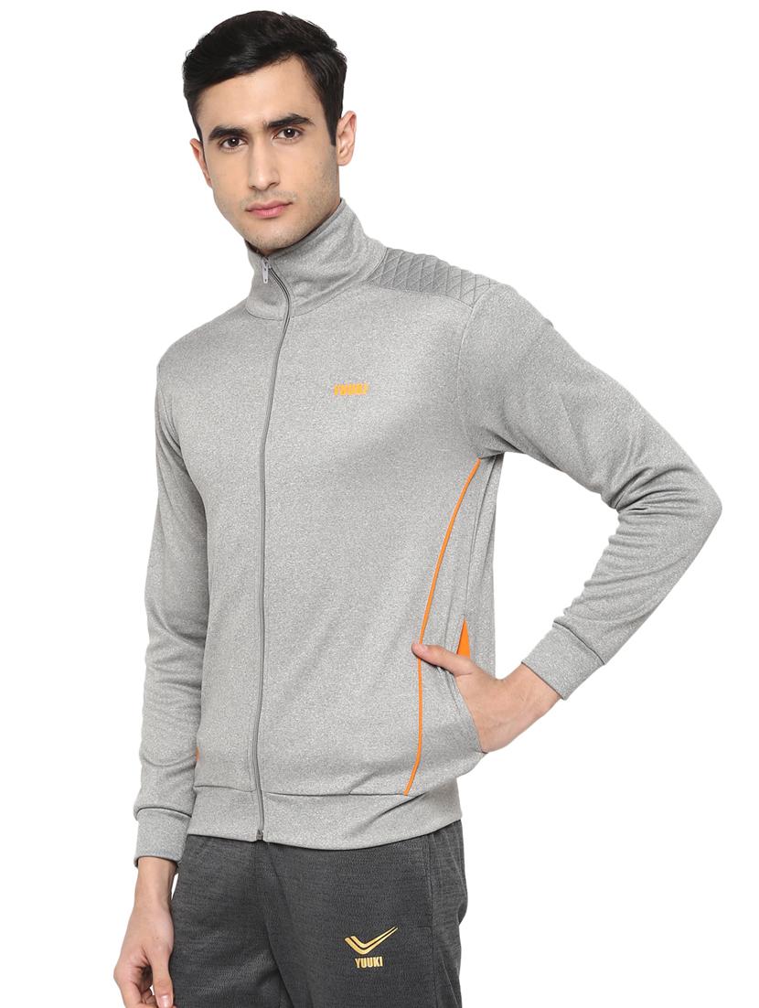 grey back print casual jacket - 17754614 - Zoom Image - 2