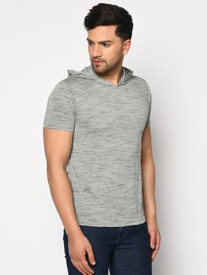 grey melange t-shirt - 17754637 - Standard Image - 2