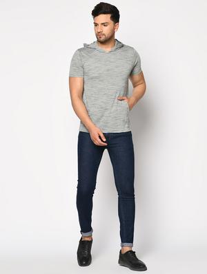 grey melange t-shirt - 17754637 - Standard Image - 4