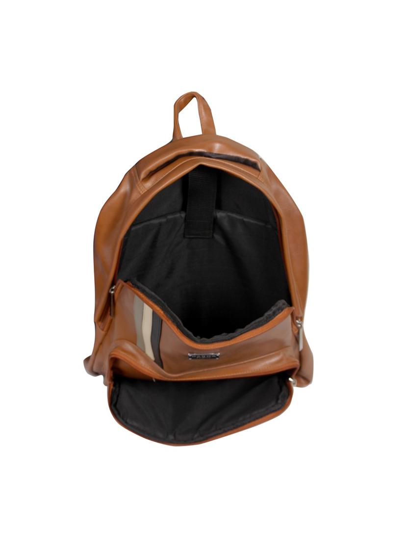 tan leatherette backpack - 17754742 - Zoom Image - 3