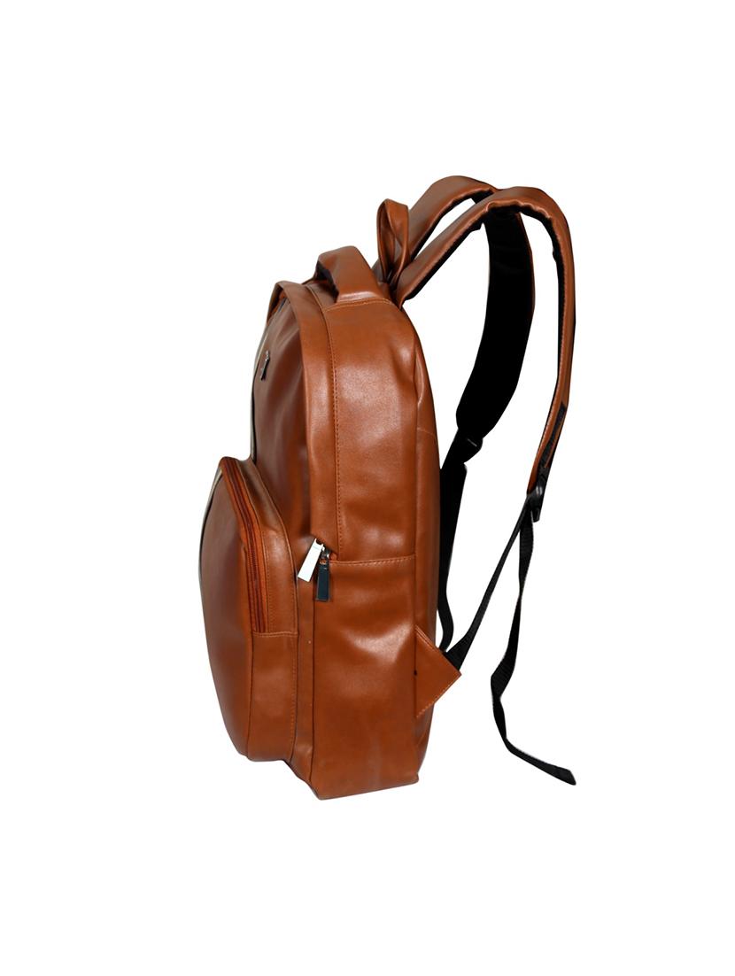 tan leatherette backpack - 17754742 - Zoom Image - 4