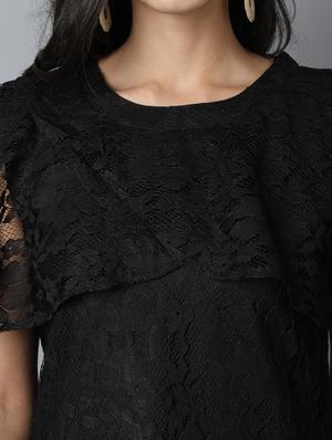cape sleeved laced top - 17754820 - Standard Image - 5