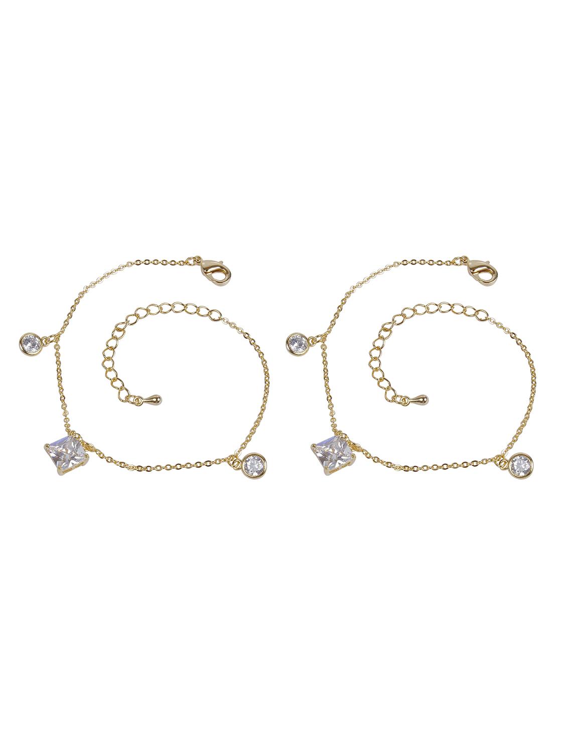 white metal anklets and payal - 17755326 - Zoom Image - 2