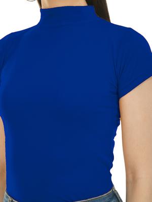 mock neck solid tee - 17755806 - Standard Image - 4