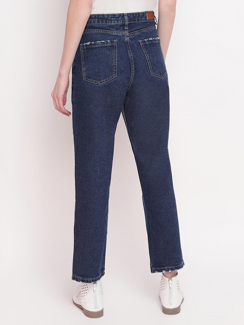 high rise distressed jeans - 17756048 - Zoom Image - 3