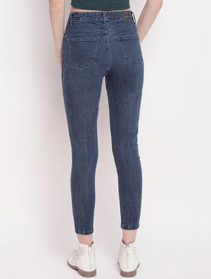 high rise distressed jeans - 17756049 - Standard Image - 3