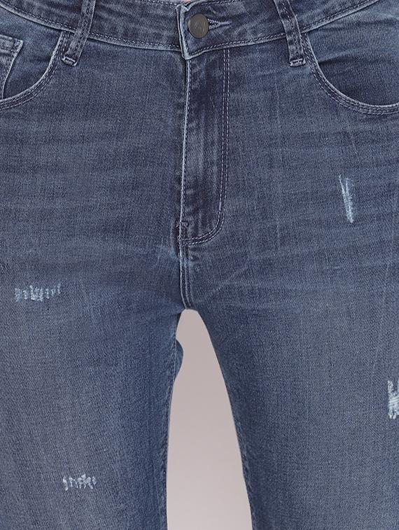 high rise distressed jeans - 17756049 - Zoom Image - 5