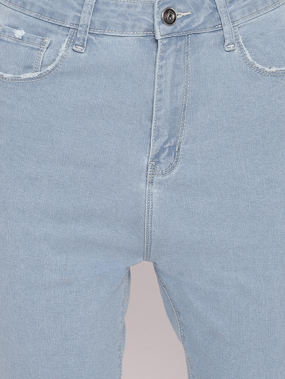 high rise plain denim jeans - 17756053 - Zoom Image - 5