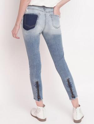 high rise ombre jeans - 17756059 - Standard Image - 3