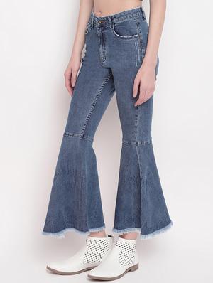 frayed hem bootcut jeans - 17756061 - Standard Image - 2