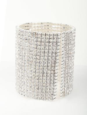 silver metal bangles bracelet - 17756069 - Standard Image - 3