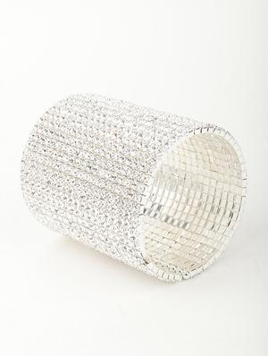 silver metal bangles bracelet - 17756069 - Standard Image - 4