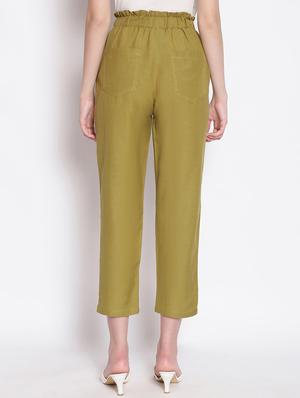 paper bag waist trousers - 17756133 - Standard Image - 3